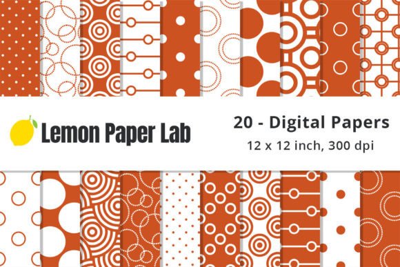Download Fall Orange Polka Dot Digital Paper - Polka dot Collection