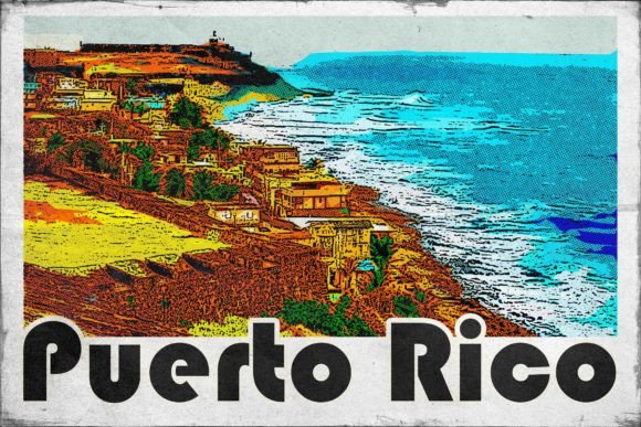 Download Puerto Rico Carribean Retro Poster - Carribean Collection