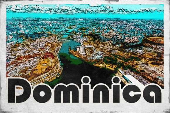 Download Dominica Carribean Retro Poster - Premium Bundle