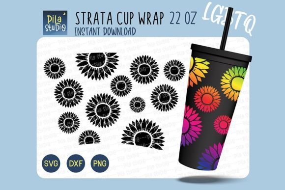 Download Lgbtq Pride Rainbow Sunflower Cricut SVG - Premium Resources