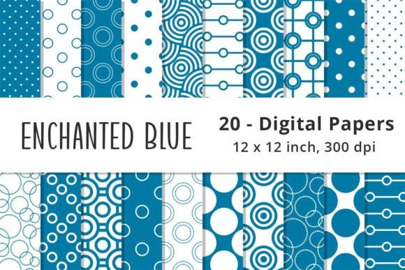 Download Blue Polka Dot Digital Paper - Polka dot Collection