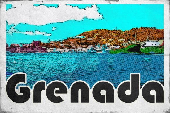 Download Grenada Carribean Retro Poster - Premium Resources