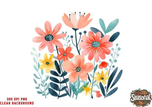 Download Cute Autumn Flowers Clipart - Autumn flower Collection