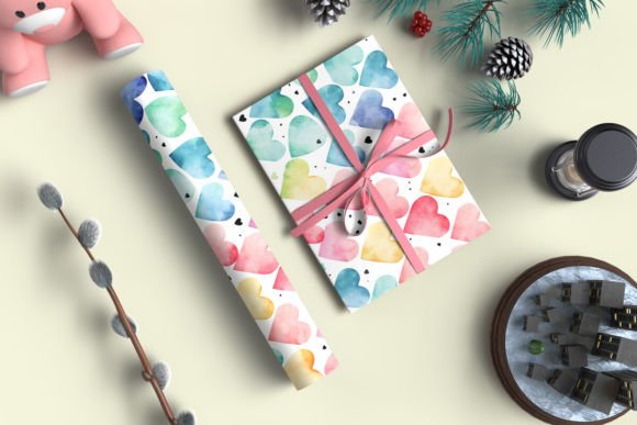 Download Present Wrapping Paper Mockup - Wrapping paper Collection